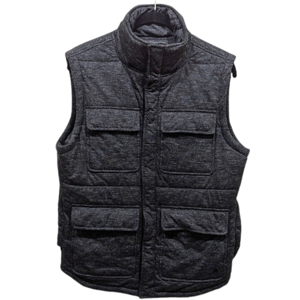 Tunellus Insulated Quilted Multi Flap Pocketed Utility Vest (S)